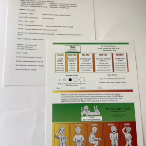 MPAS poster showing front and back with custom language added.