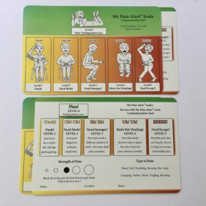 4 MPAS cards showing picture and word sides